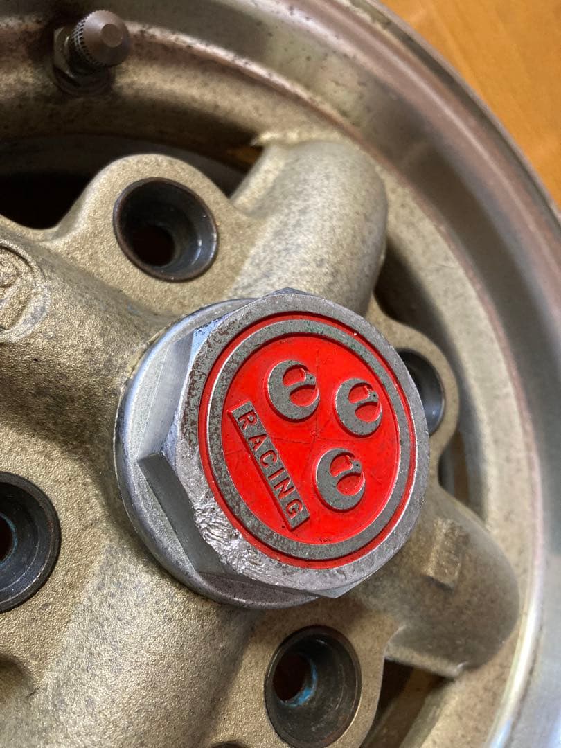 ワタナベ4s 10インチアルミホイール PCD110 2本センターキャップ付き