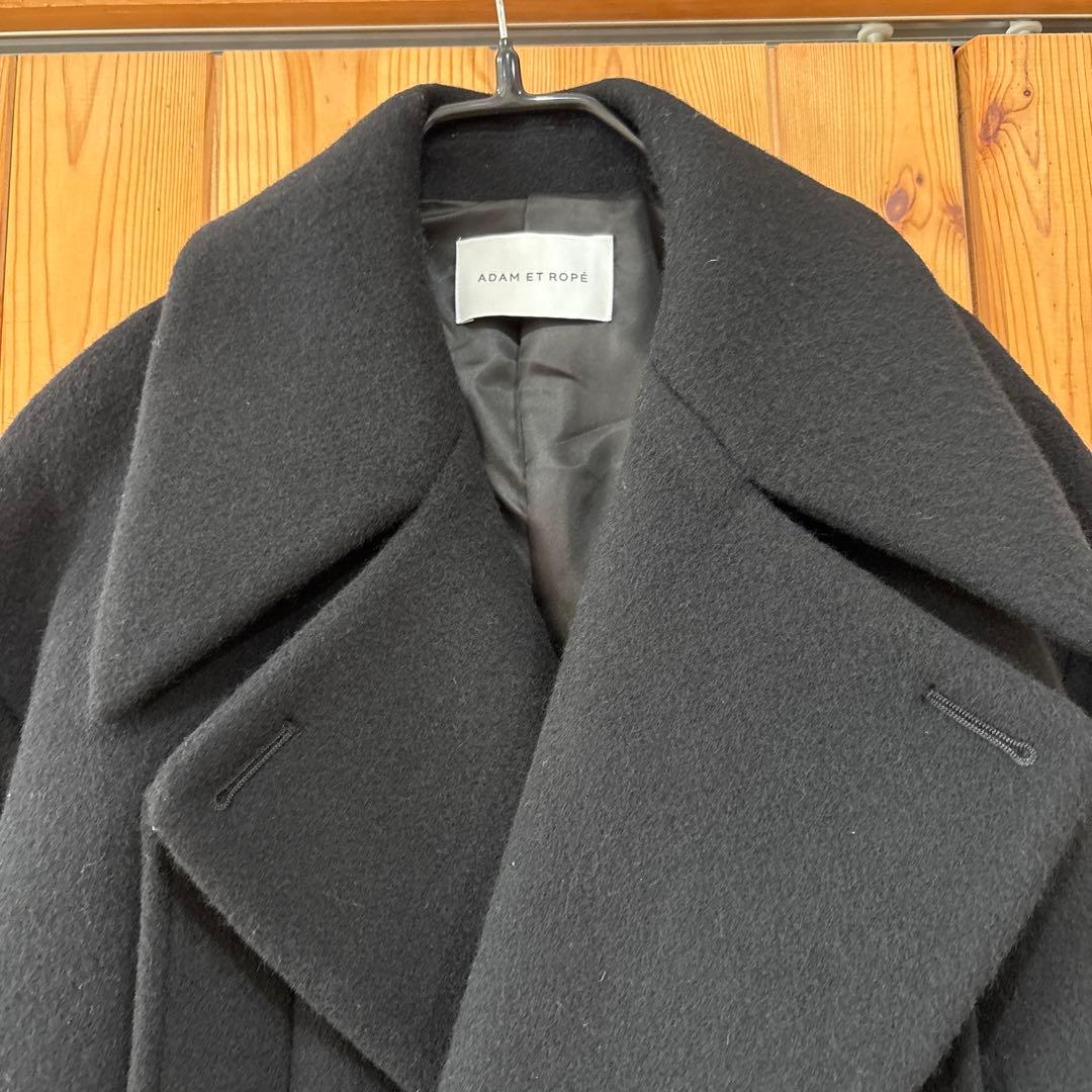 mayアダムエロペ　サステナブル　ビッグラペルコート　完売品