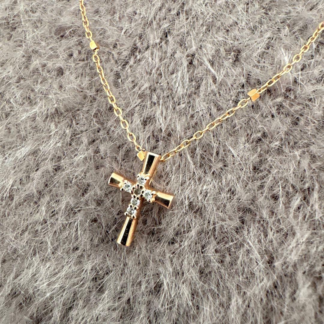 K10 ゴールドクロスネックレス