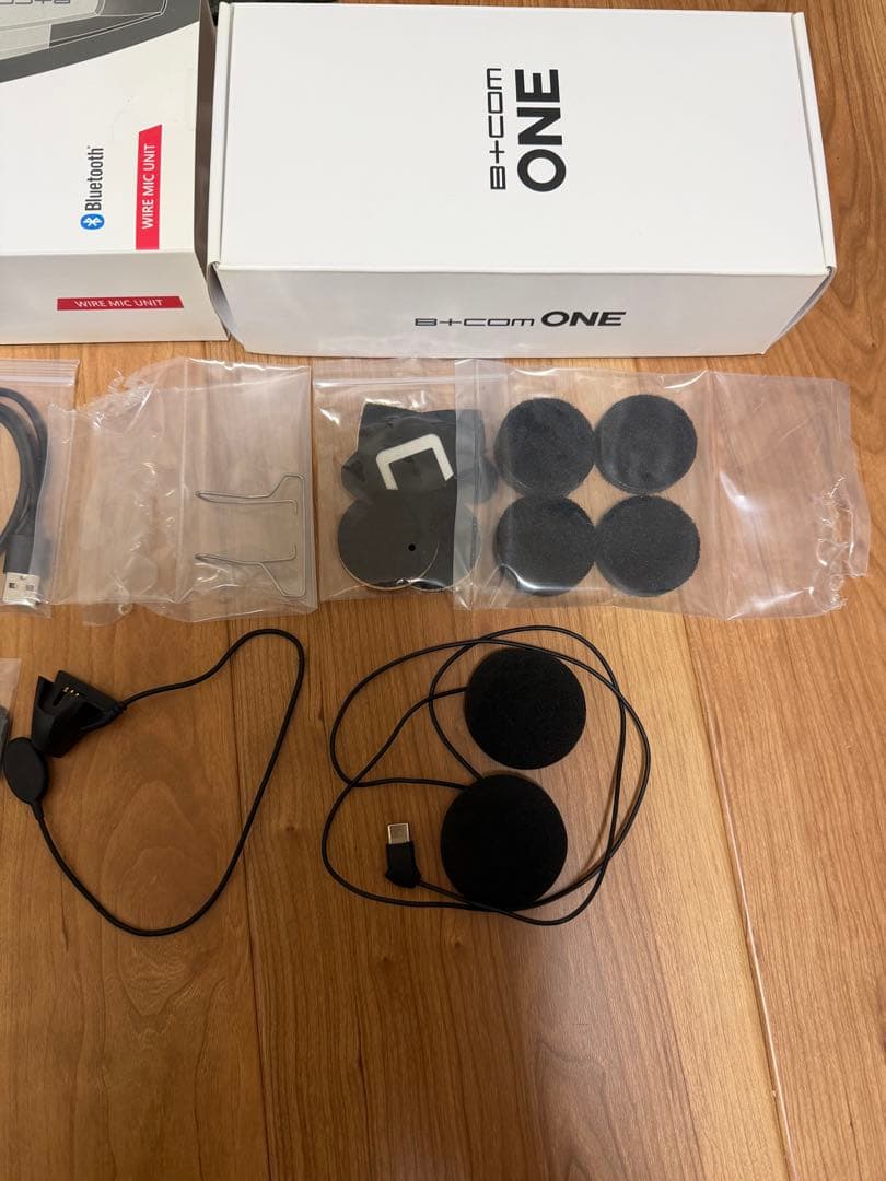 B+COM ONE ワイヤーマイクユニット　希少ホワイトリミテッド