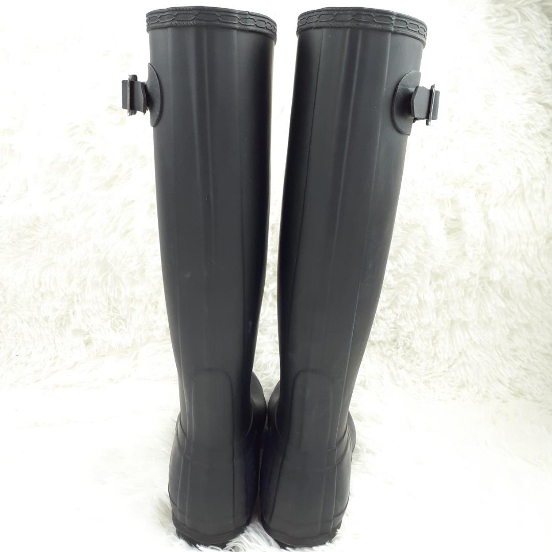 ジ*ジ様 美品 25㎝◎HUNTER ハンター 長靴 ロングレインブーツ 黒 W