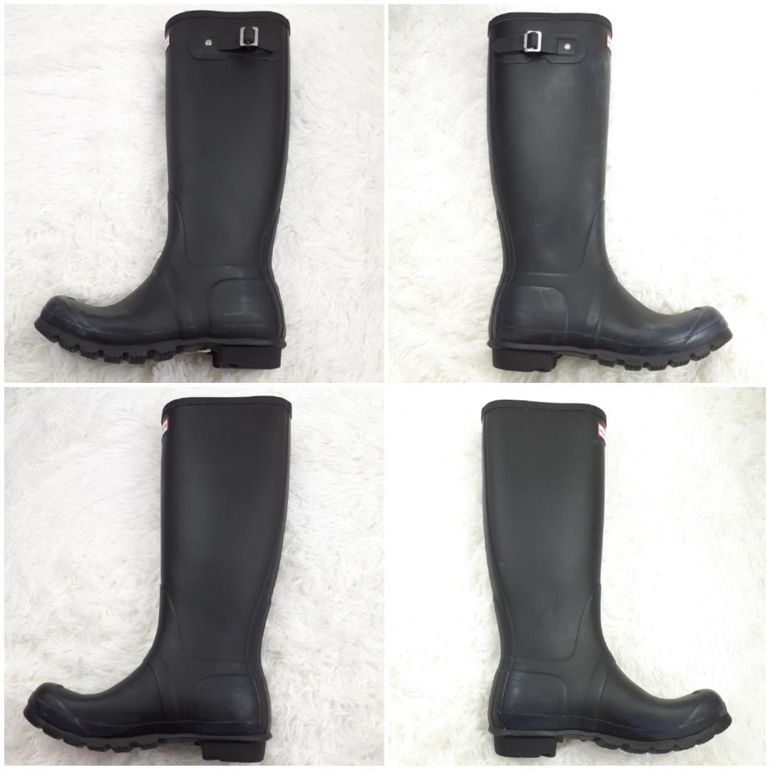 ジ*ジ様 美品 25㎝◎HUNTER ハンター 長靴 ロングレインブーツ 黒 W