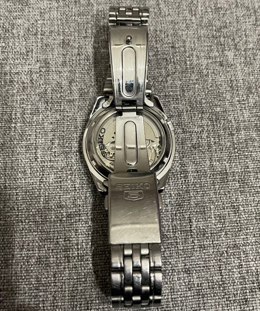 サ*ン様 SEIKO 自動巻き腕時計 セイコー5 裏スケルトン 7S26-01V