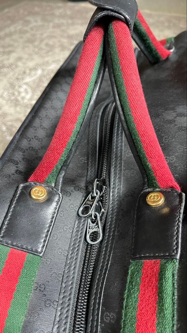 GUCCI ハンドバッグ 黒 ヴィンテージ