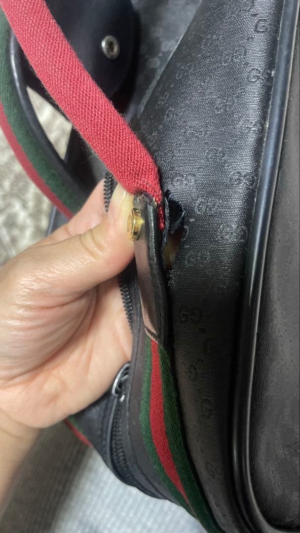 GUCCI ハンドバッグ 黒 ヴィンテージ