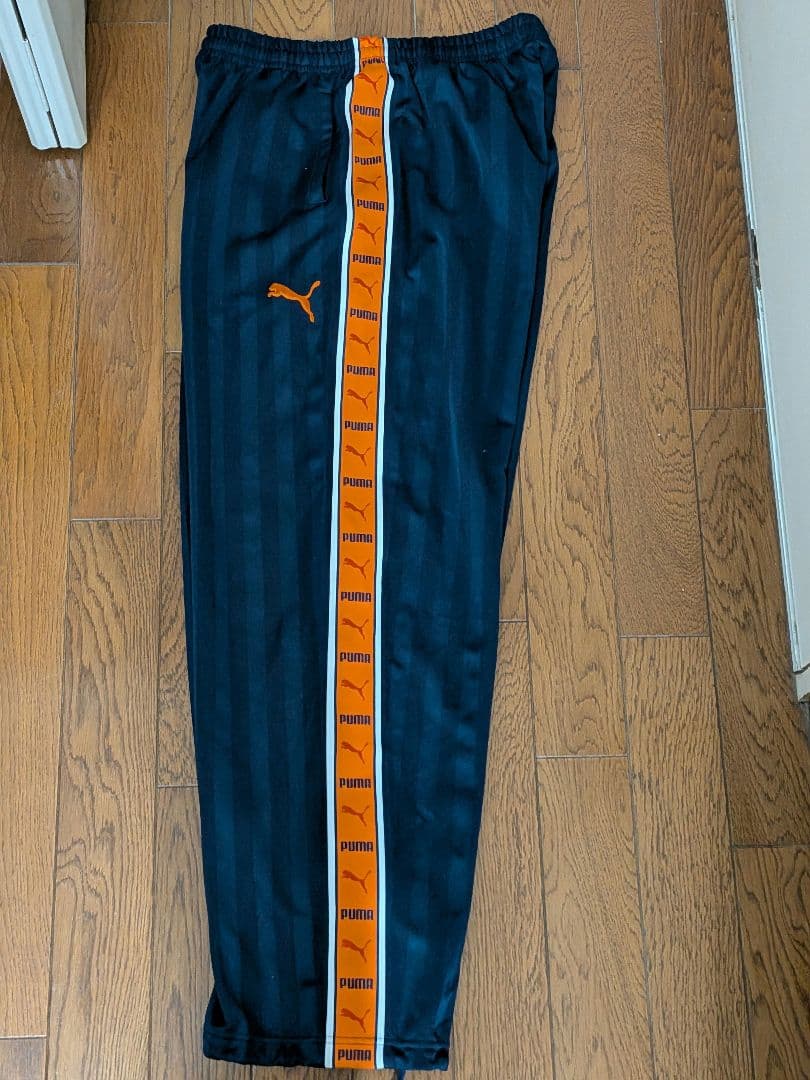 プーマジャージ（プージャー）下のみ XOサイズ ネイビー×オレンジ