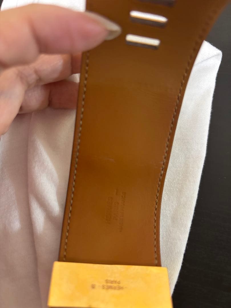 匿名エルメス コリエドシアン ブレスレット バングル リザード エキゾチック希少