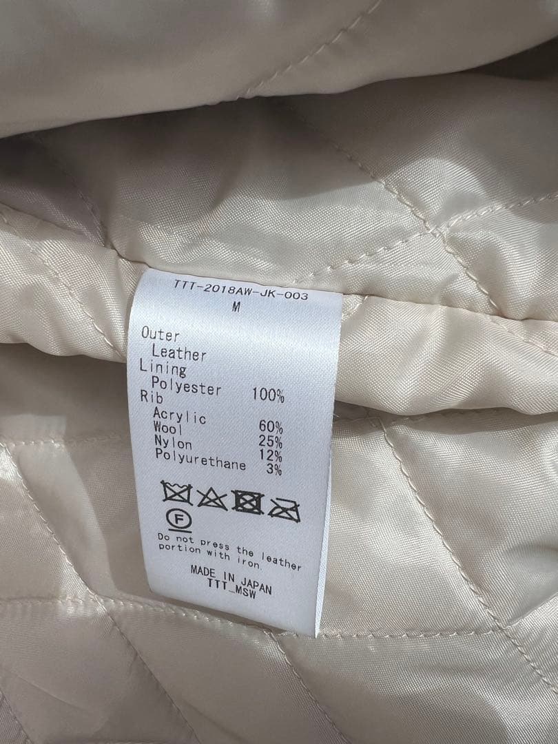 TTT MSW 18AW レザージャケット