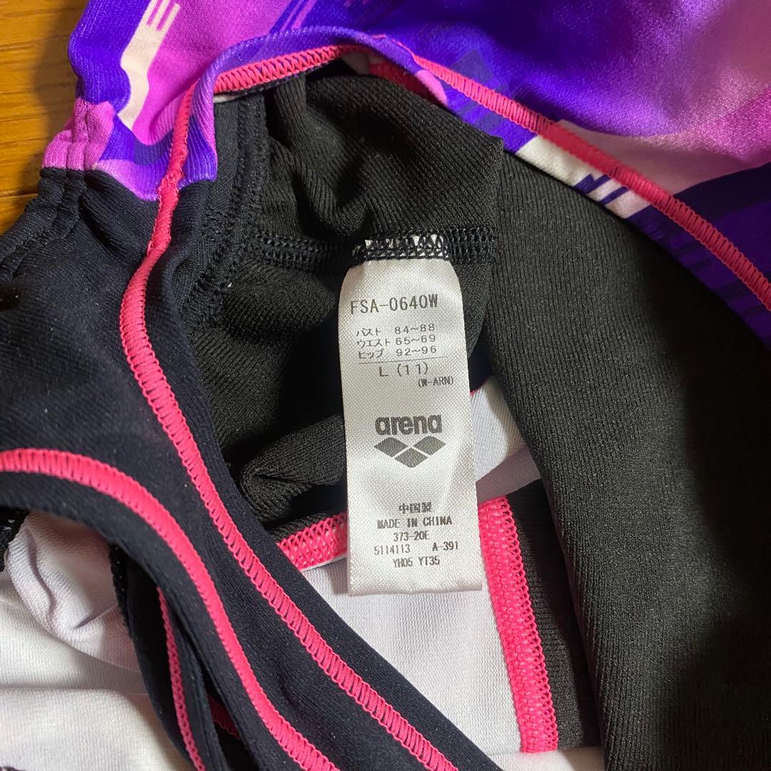 【3/25まで限定】新品 arena 競泳 水着 L ハーフスパッツ タフスーツ