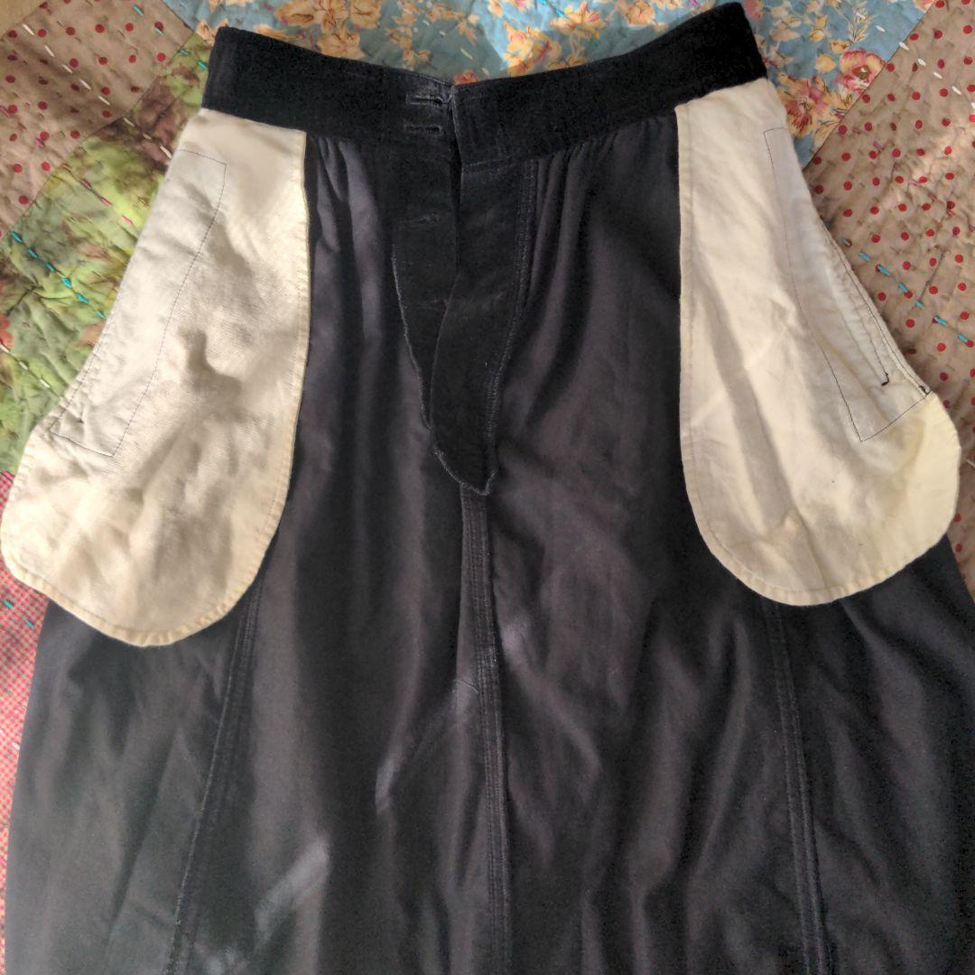 コムデギャルソン黒　スカートの様なサルエルパンツ