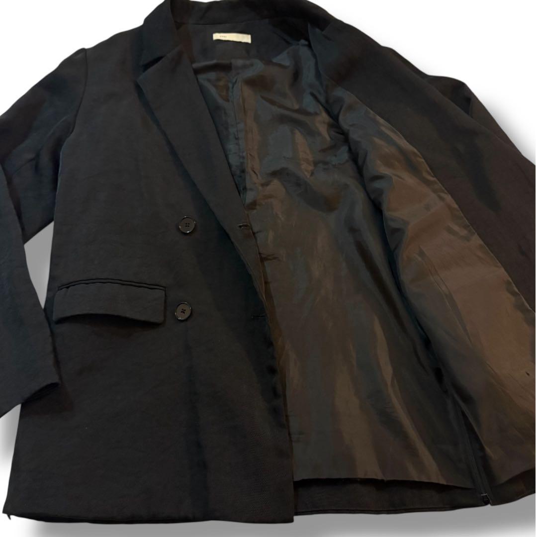 ジャケット・アウター enof twill slit jacket Black L