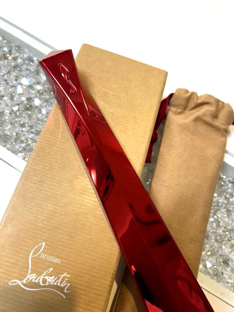 Christian Louboutin 靴ベラ　メタリックレッド　非売品