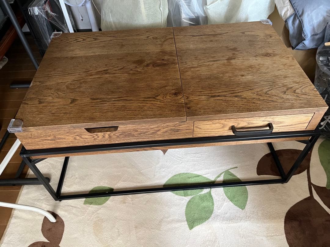 【手渡しOK】クラッシュゲート　ローテーブル　昇降式