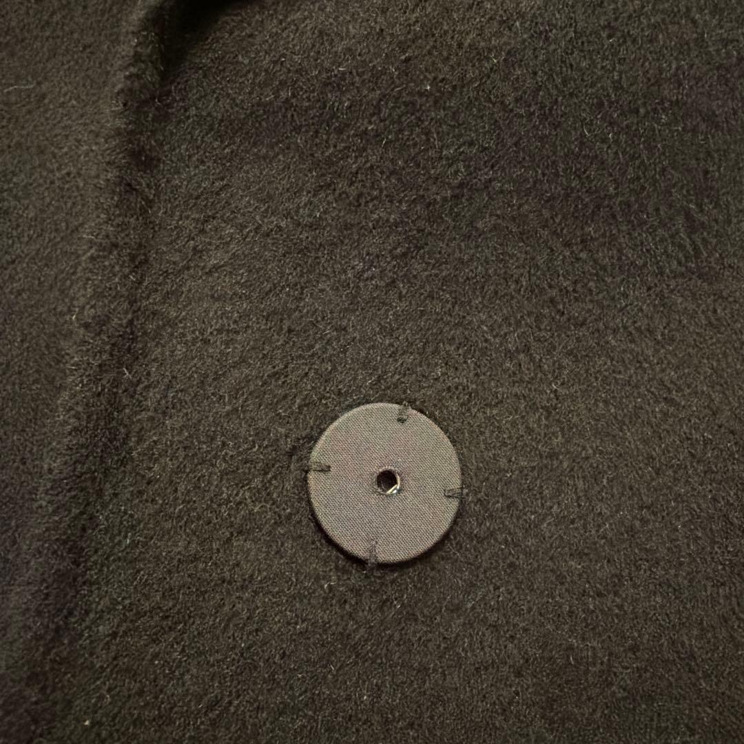 ドゥーズィエムクラス　ウールアンゴラリバーコート　ブラック