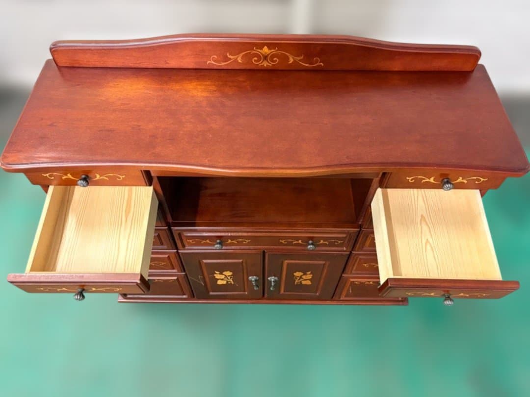 ま*ん様 イタリア調　サイドボード　象嵌細工　チェスト　キャビネット　アンティー