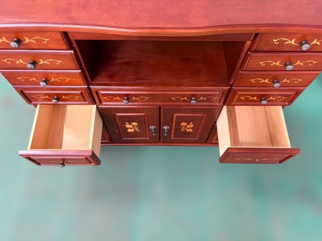 ま*ん様 イタリア調　サイドボード　象嵌細工　チェスト　キャビネット　アンティー