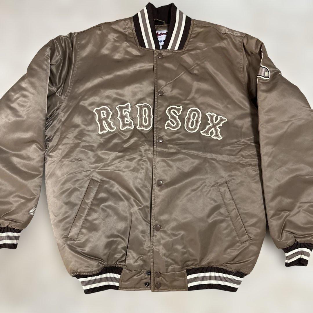 00sマジェスティックMLBレッドソックス オーセンティック ナイロンスタジャン