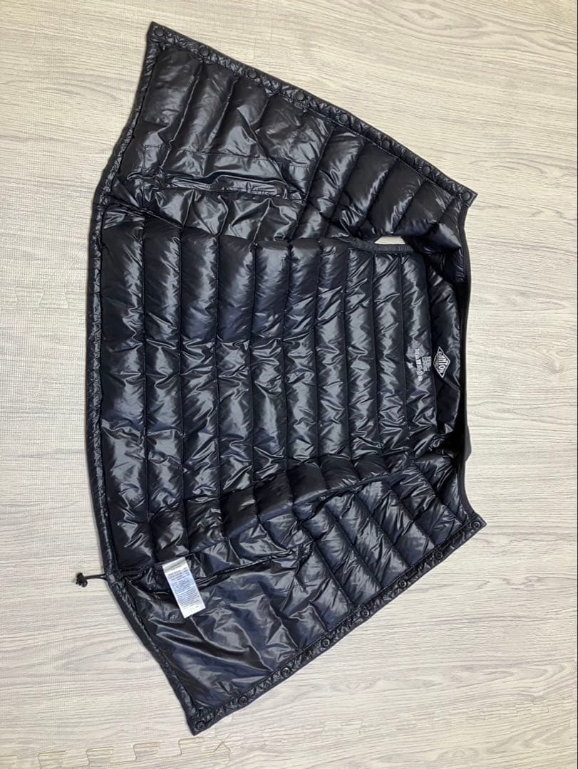 DANTON インナーダウン　クルーネックダウンベスト【36】ブラック