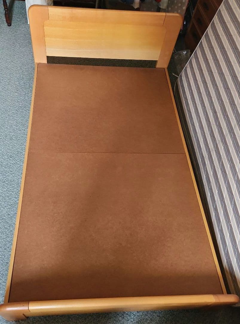 フランスベッド　セミダブル　マットレス付　木製　梱包発送たのメル便で配送