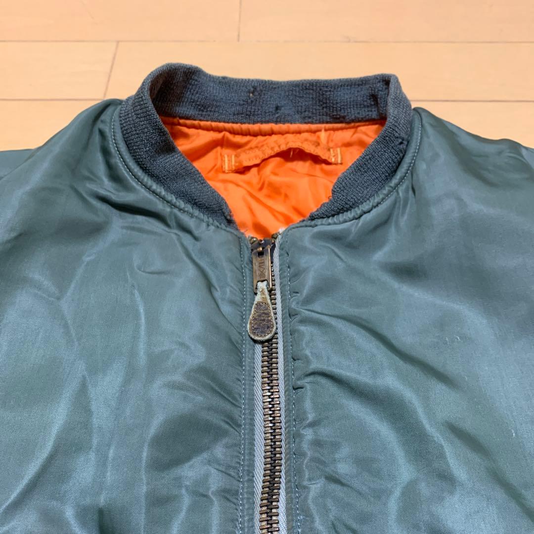 【希少】62年L 米軍実物 MA-1 Cタイプ コンマー スカイライン