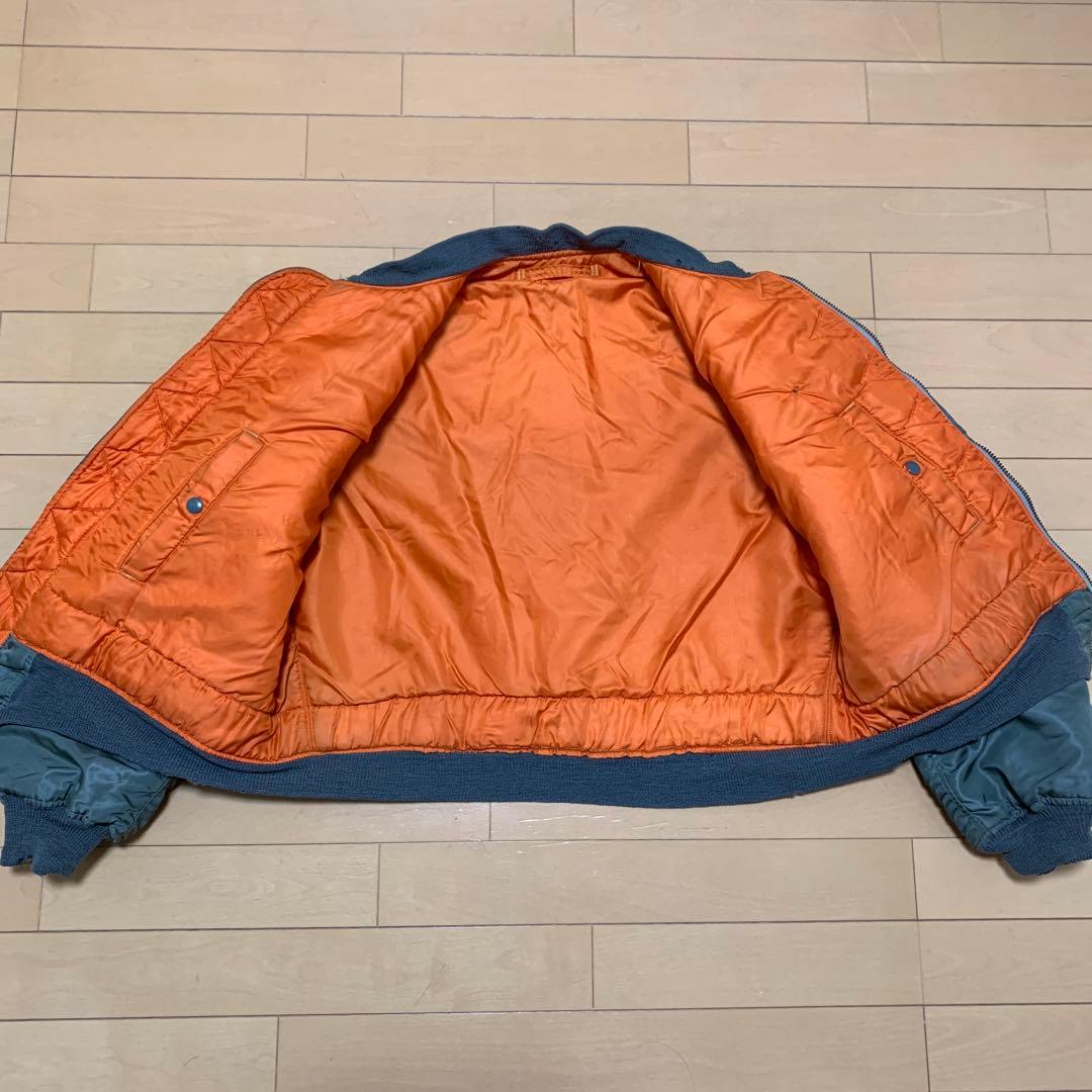 【希少】62年L 米軍実物 MA-1 Cタイプ コンマー スカイライン