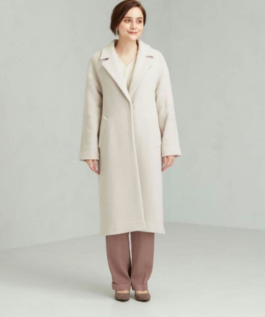 green label relaxing FAbRICA ロングチェスターコート