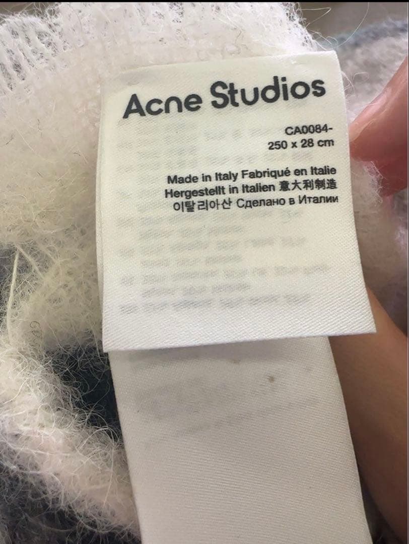 Acne Studios マルチカラー チェック マフラー