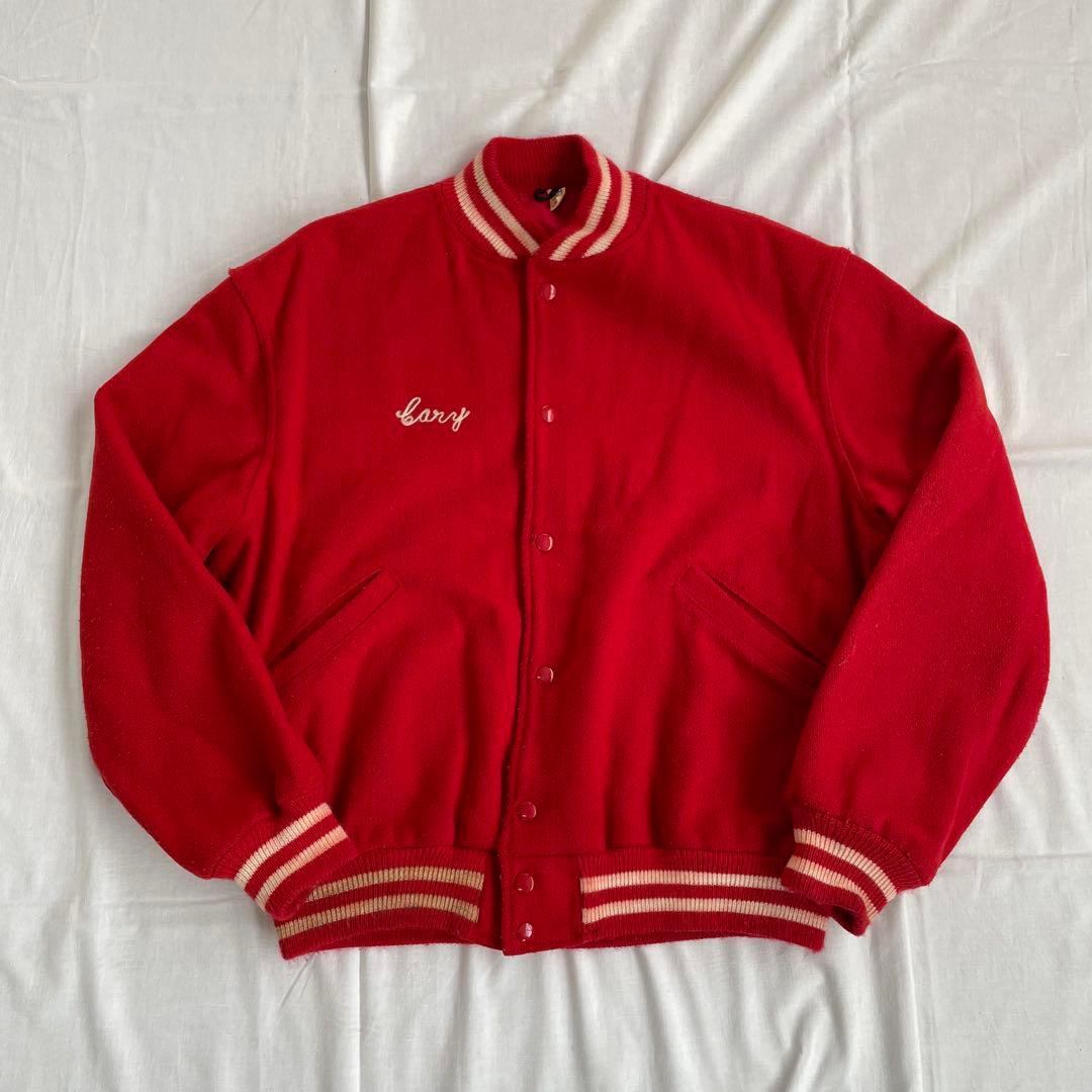 60s ヴィンテージ 古着 スタジャン バーシティジャケット USA dior