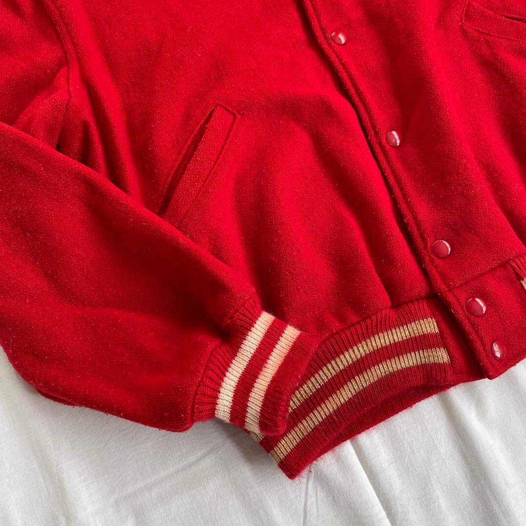 60s ヴィンテージ 古着 スタジャン バーシティジャケット USA dior