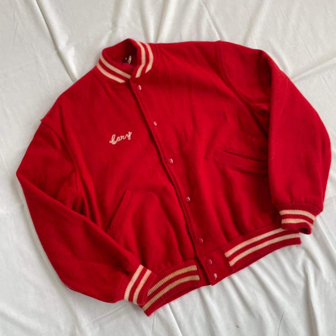 60s ヴィンテージ 古着 スタジャン バーシティジャケット USA dior