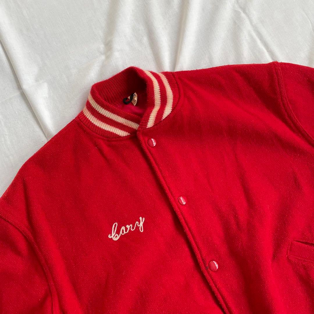 60s ヴィンテージ 古着 スタジャン バーシティジャケット USA dior