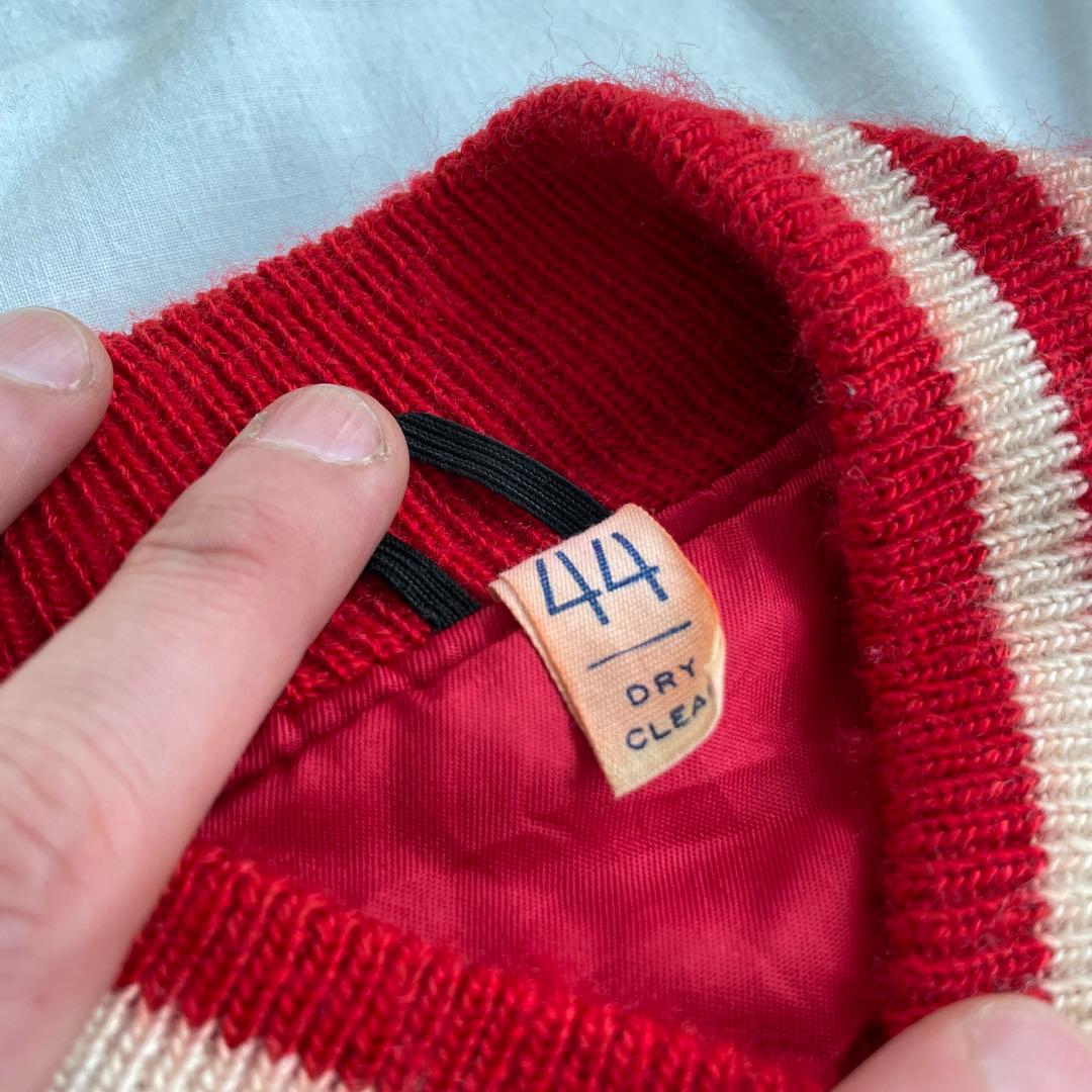 60s ヴィンテージ 古着 スタジャン バーシティジャケット USA dior