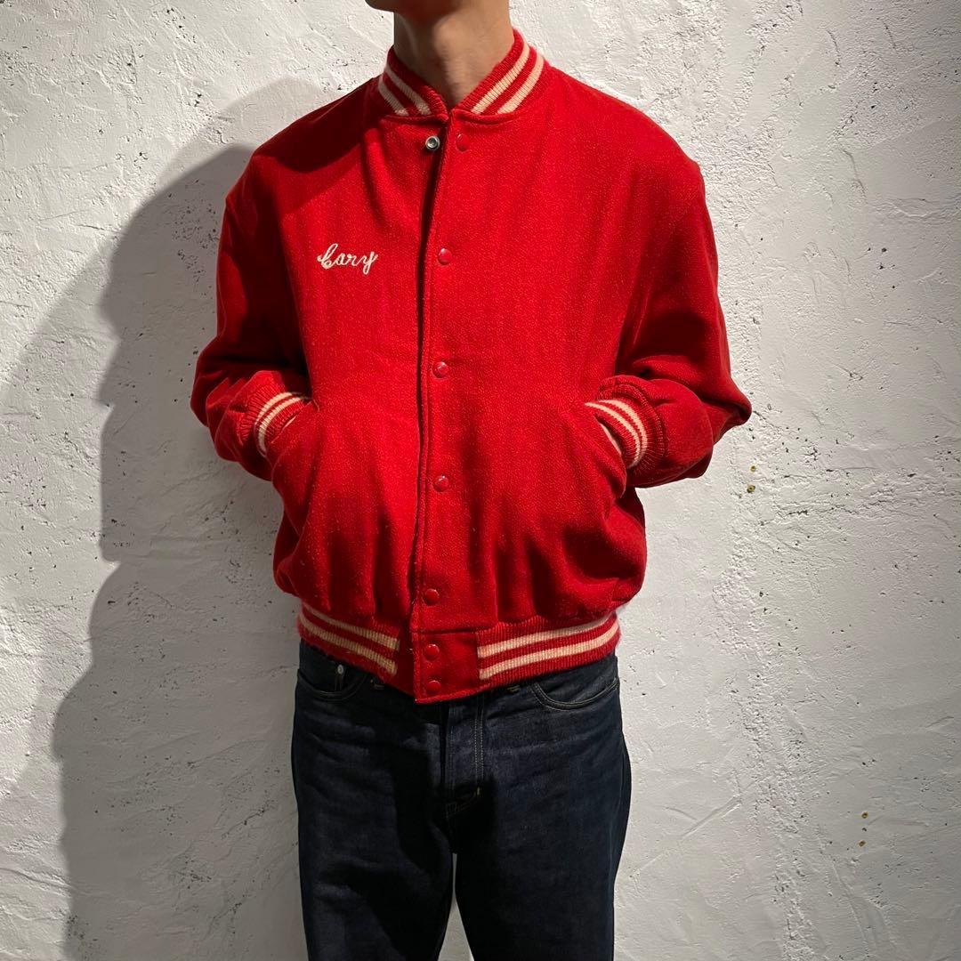 60s ヴィンテージ 古着 スタジャン バーシティジャケット USA dior