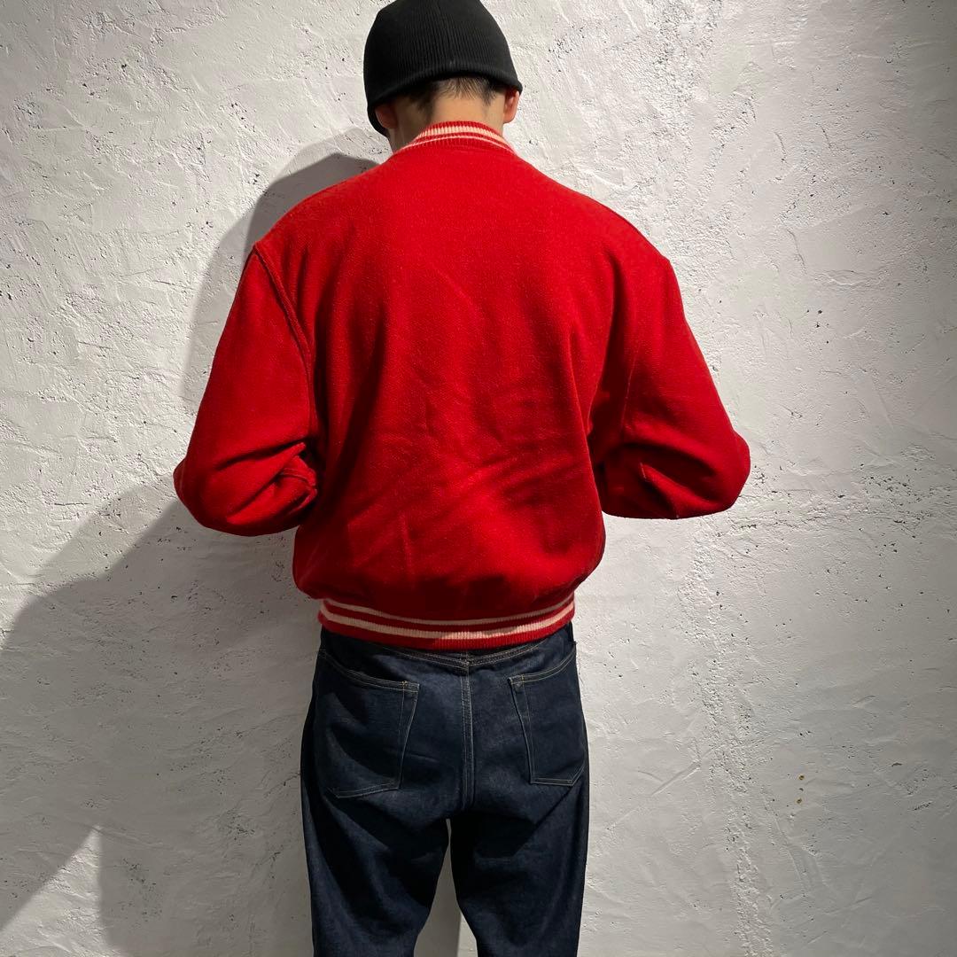 60s ヴィンテージ 古着 スタジャン バーシティジャケット USA dior