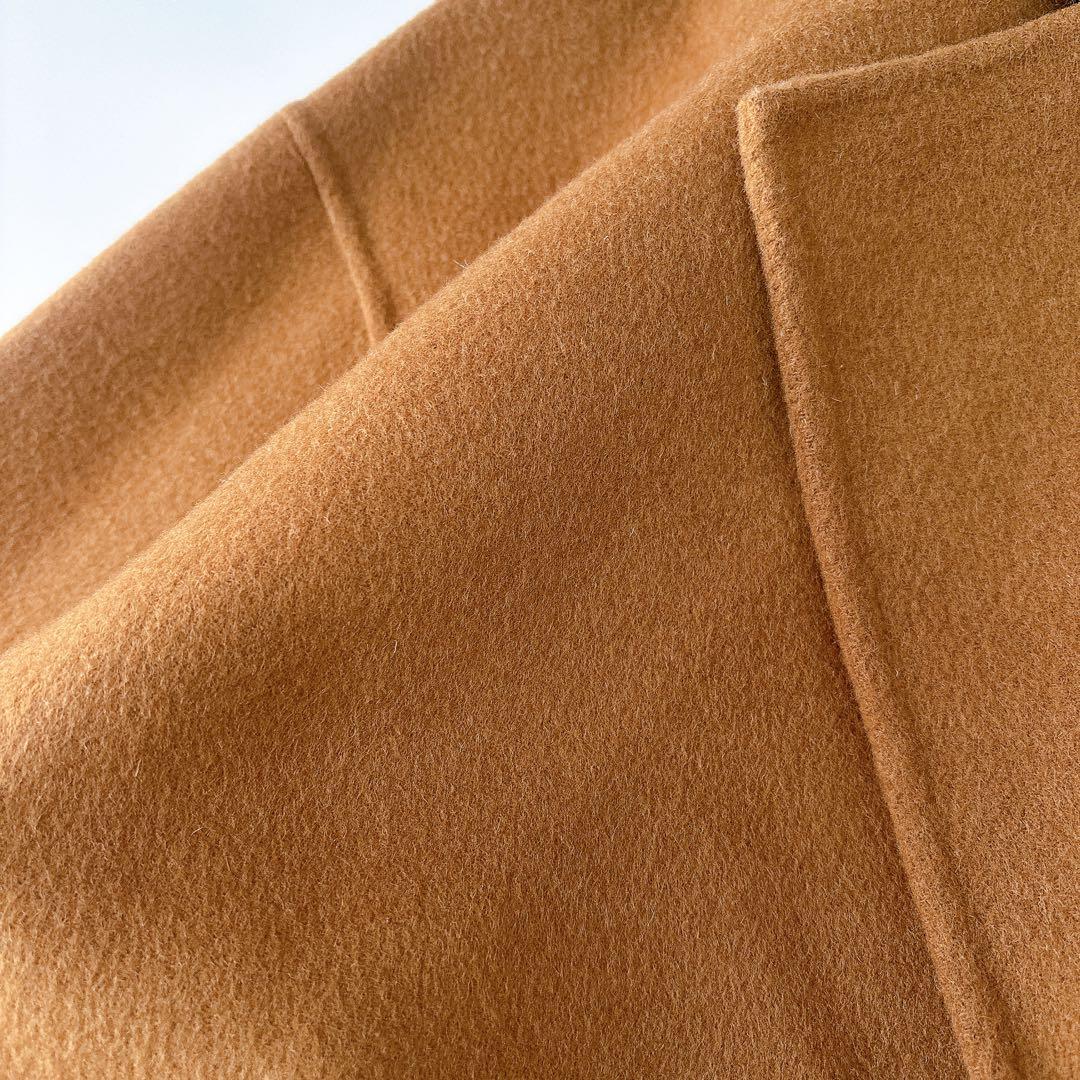 美品⁑ Liyoca リヨカ　ウールリバーガウンコート　キャメルブラウン　羽織り