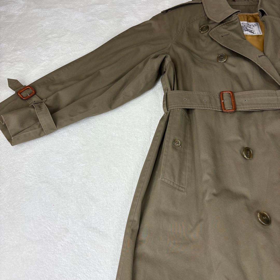 着丈117 バーバリー ダブル トレンチコート ライナー ノバチェック ベルト