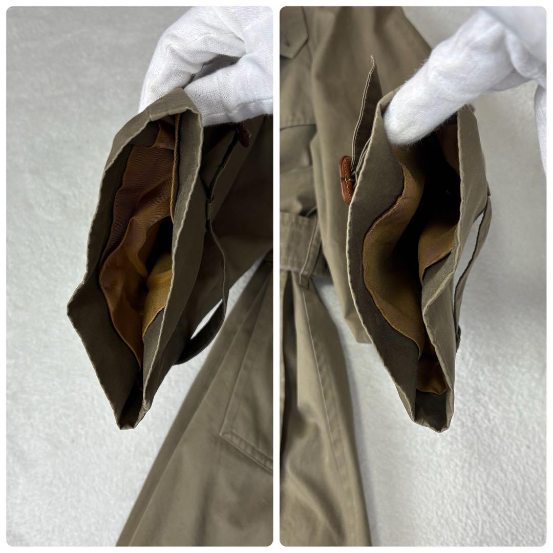 着丈117 バーバリー ダブル トレンチコート ライナー ノバチェック ベルト