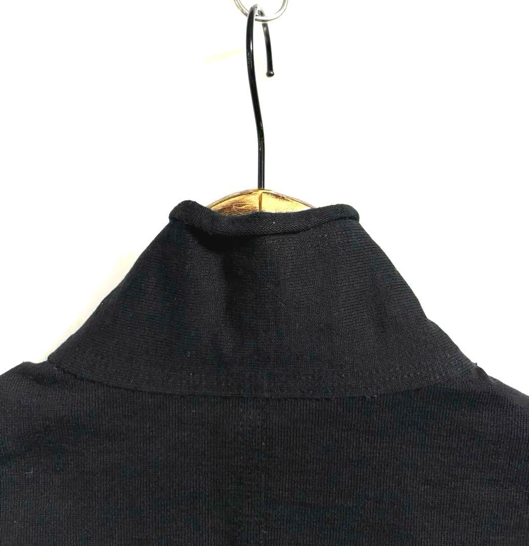 JURGEN LEHLヨーガンレール　スウェットベスト 切りっぱなし　染め黒　綿