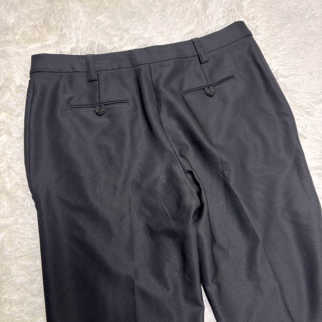 美品 GIORGIO ARMANI ウールセンタープレススラックス 大きいサイズ