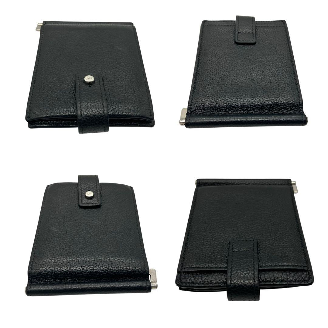 良品 1838 SAINT LAURENT マネークリップ カサンドラ シボ革