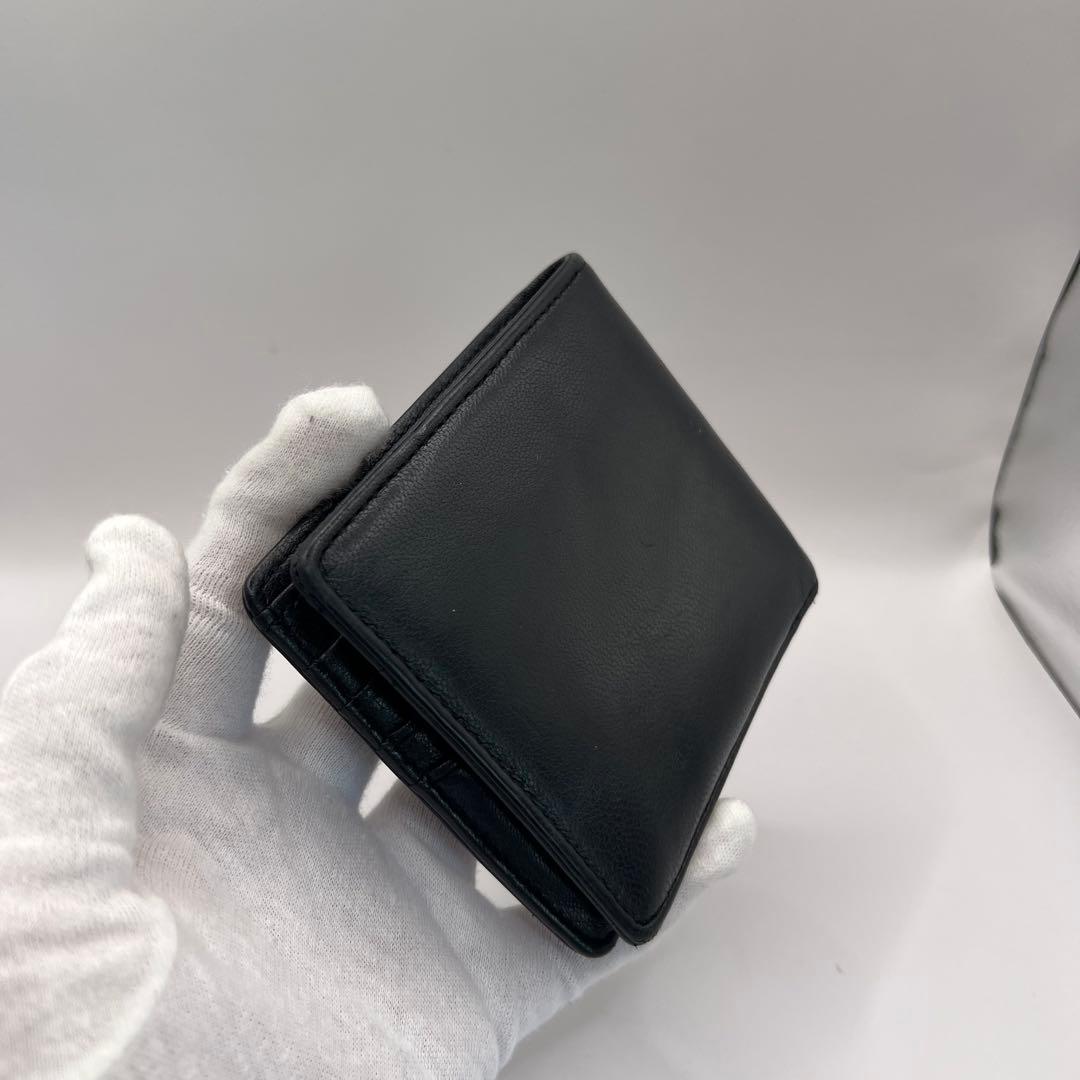 vivienne westwood 二つ折り財布　ブラック　EMMA ブルー