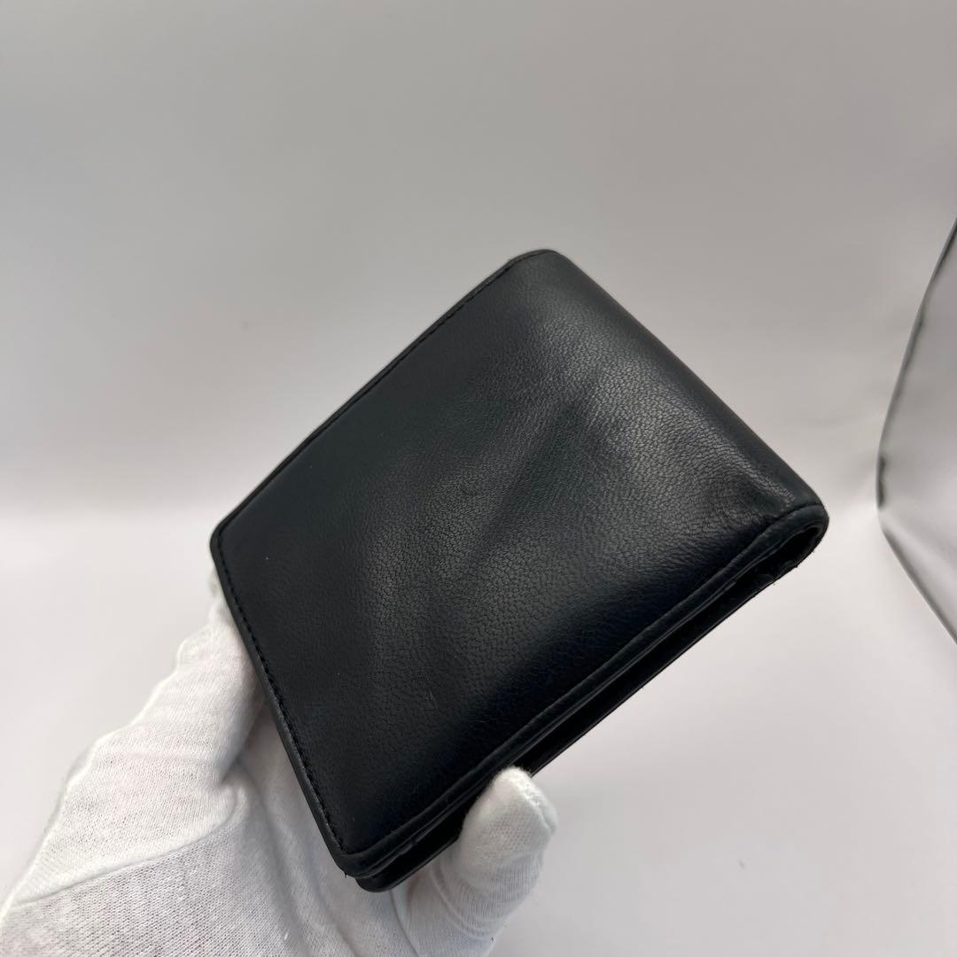 vivienne westwood 二つ折り財布　ブラック　EMMA ブルー