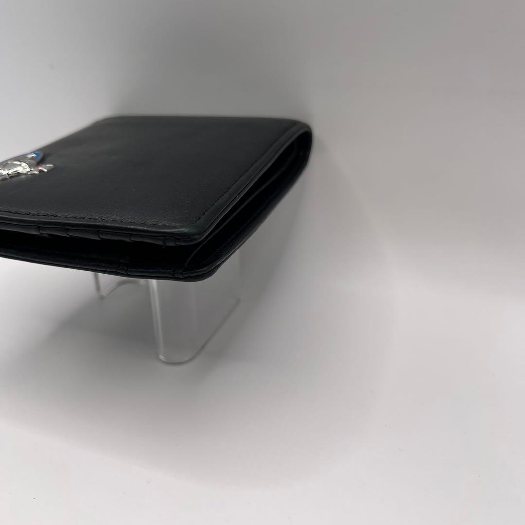 vivienne westwood 二つ折り財布　ブラック　EMMA ブルー