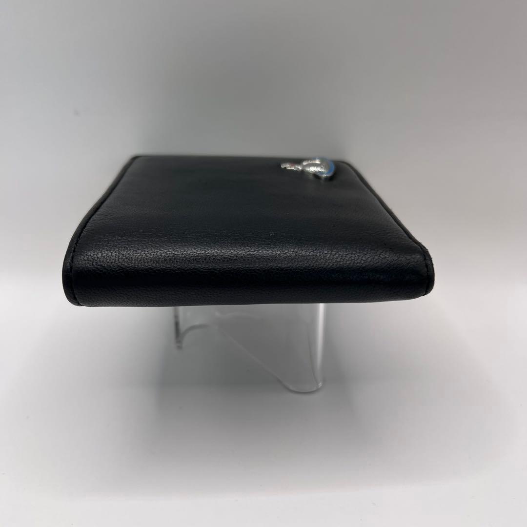 vivienne westwood 二つ折り財布　ブラック　EMMA ブルー