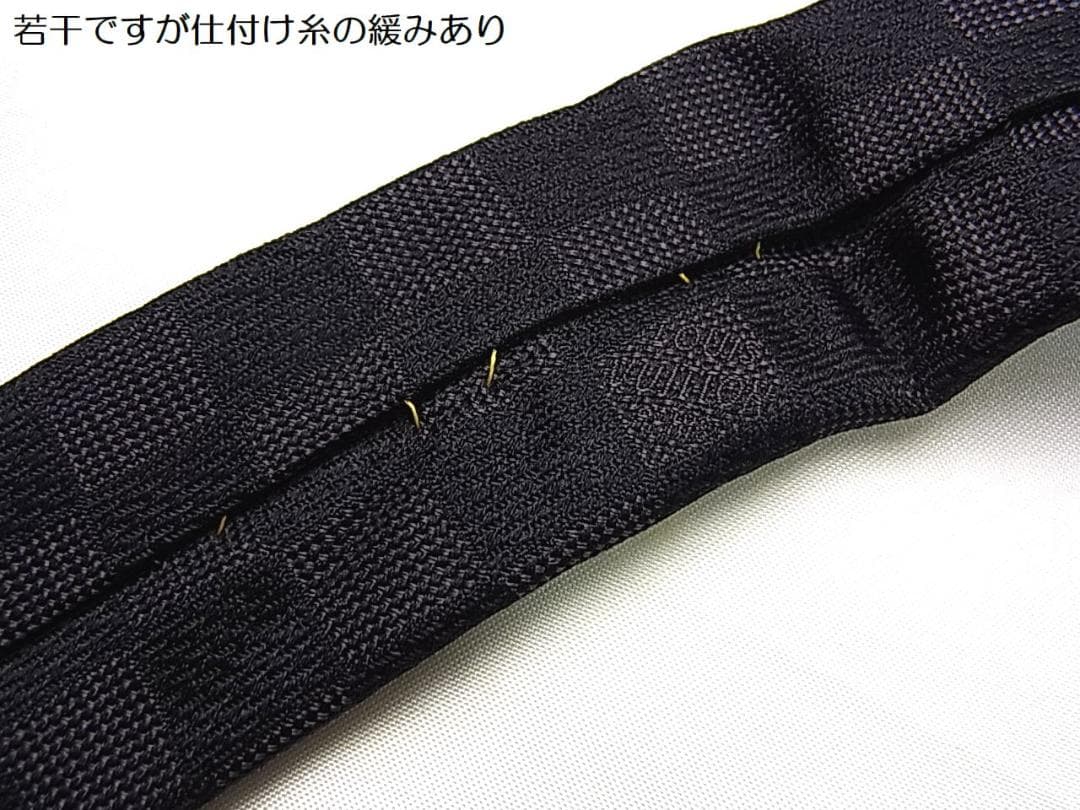 正規自宅保管品ルイヴィトン ネクタイM74139クラヴァットダミエクラシック