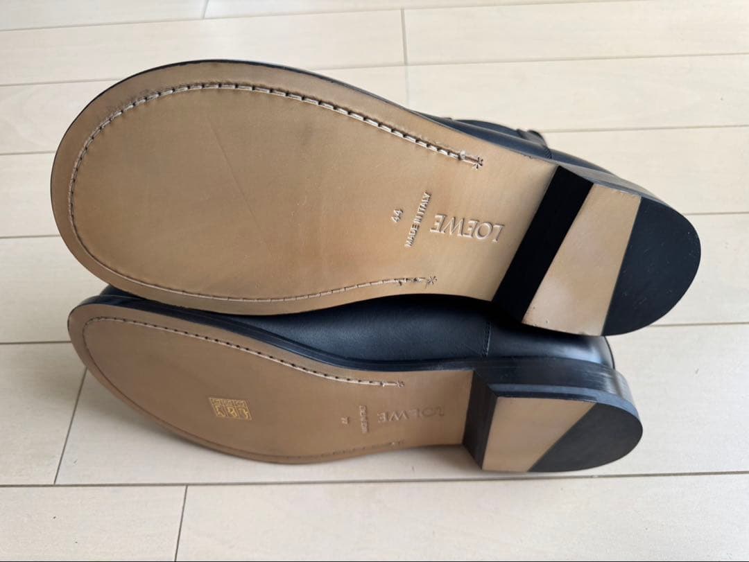 LOEWEレザー チェルシーブーツ 黒 サイズ44