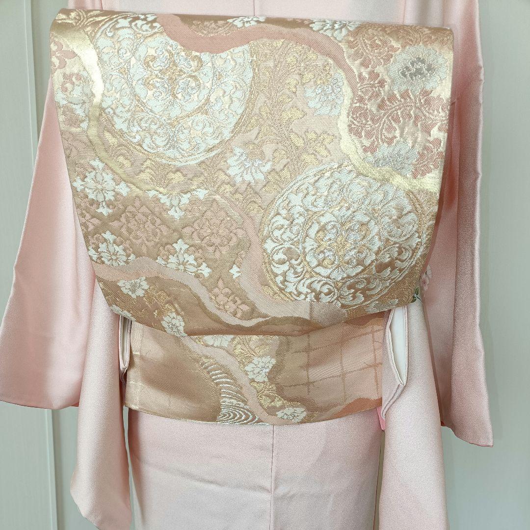 正絹訪問着（しつけ糸付き）　フルセット4点　卒業式　入学式　宮参り　七五三