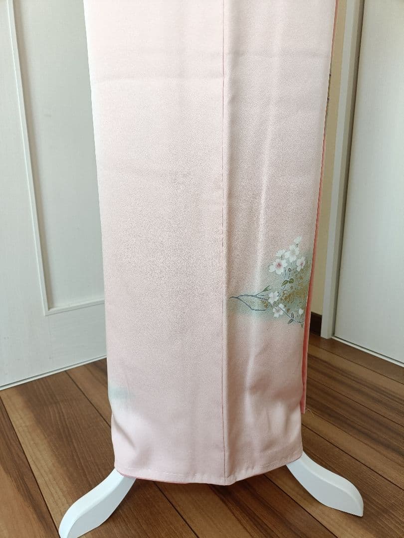 正絹訪問着（しつけ糸付き）　フルセット4点　卒業式　入学式　宮参り　七五三