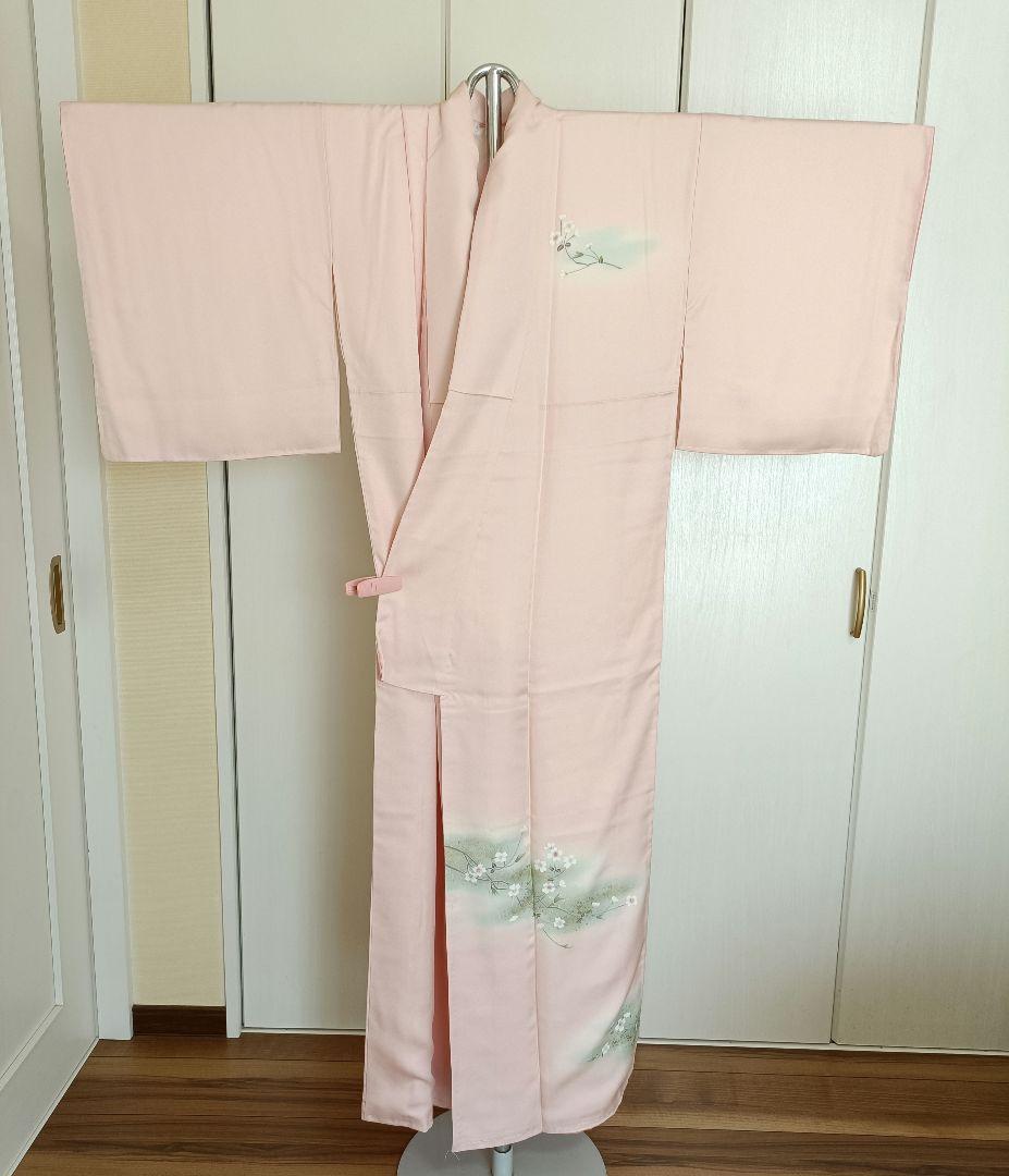 正絹訪問着（しつけ糸付き）　フルセット4点　卒業式　入学式　宮参り　七五三
