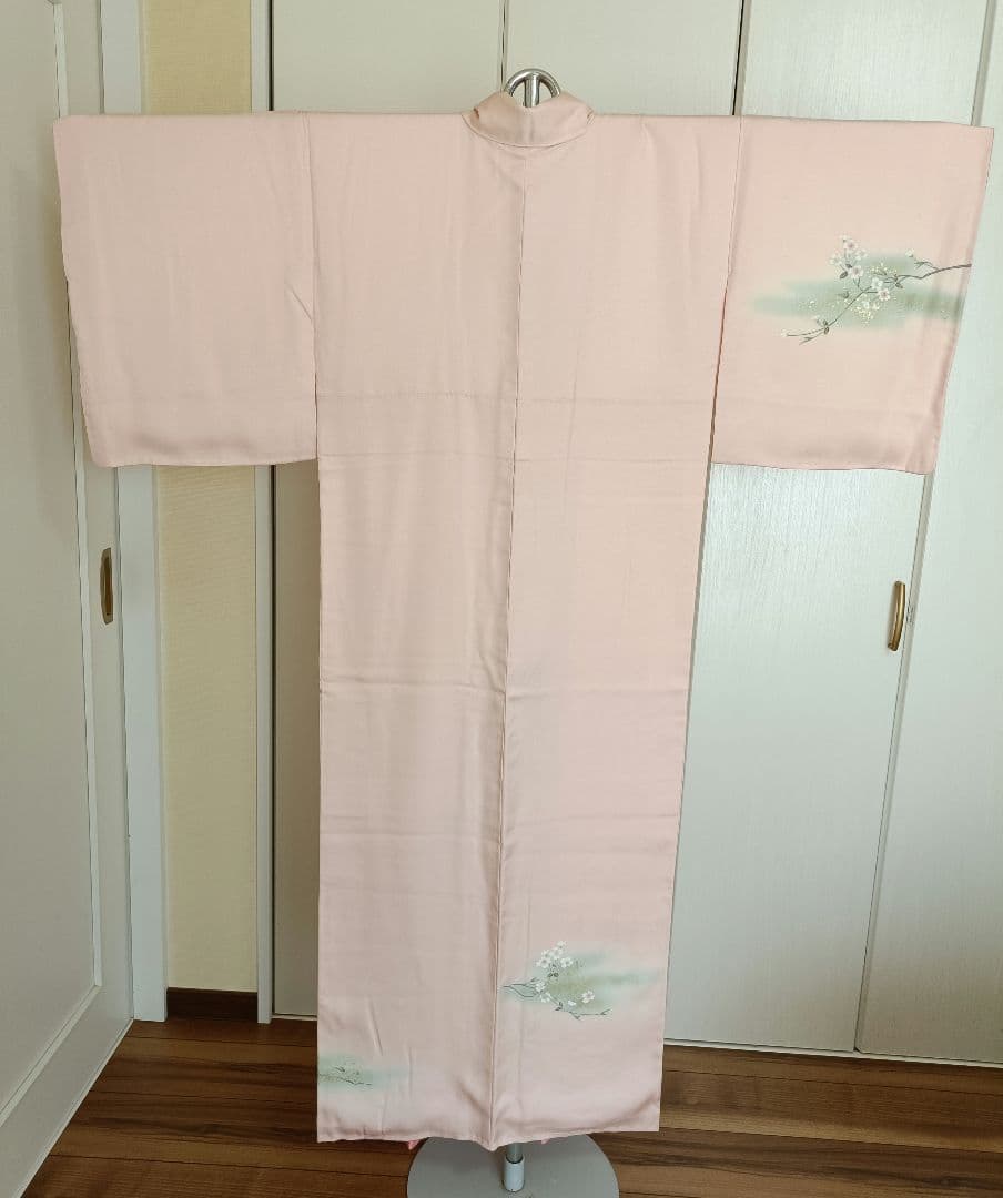 正絹訪問着（しつけ糸付き）　フルセット4点　卒業式　入学式　宮参り　七五三